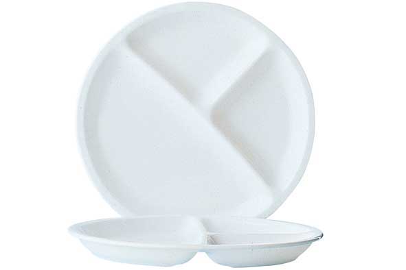 Arcoroc weiss Teller dreigeteilt - 25cm FS